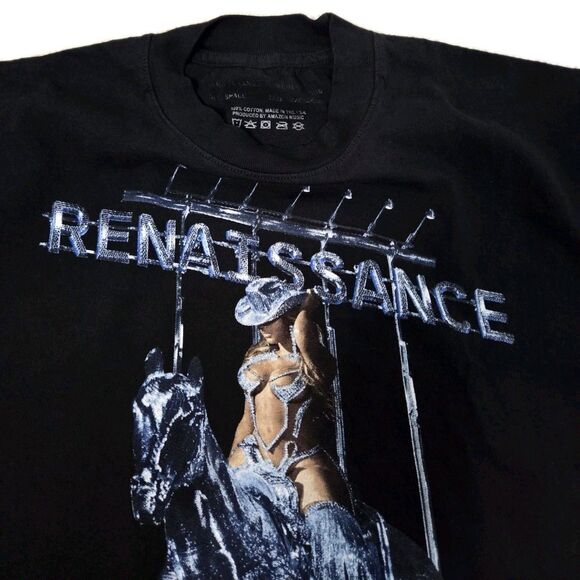 BEYONCE Renaissance World Tour Concert T-SHIRT 2023 MENS SMALL Cowboy Horse Tee - Picture 2 of 5
